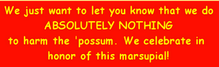 Illustration for article titled A North Carolina town drops a possum at midnight on New Year's Eve